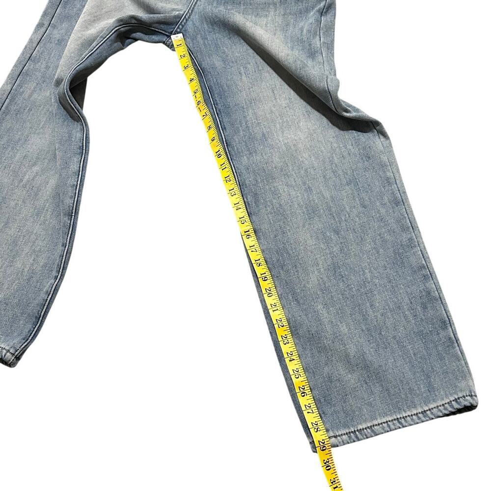SG Studio Light Wash Wide Straight Leg Dad Jeans Size M - Picture 10 of 10